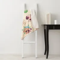 Adorable Dog Pattern  Sherpa Blanket