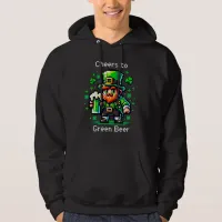 St Patrick's Day Leprechaun | Cheers to Green Beer Hoodie