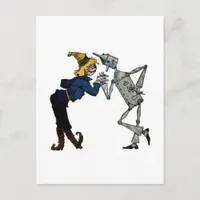 Scarecrow and Tinman Postcard
