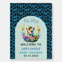 Oh Boy! Baby Giraffe Baby Shower  Foam Board