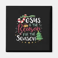 Jesus Is For Season Cane Christmas - Tis The Seaso Magnet