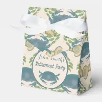 Crab Feast-Watercolor Blue Crabs, Retirement Favor Boxes