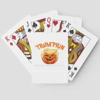 Halloween Trumpkin Make Halloween Great Again Poker Cards