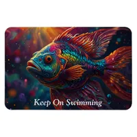 Vibrant Ocean Life: Colorful Fish Swimming  Magnet