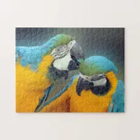 Parrots in love jigsaw puzzle