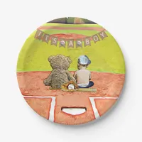 It's a Boy, Baseball themed Boy's Baby Shower Paper Plates