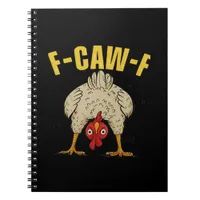 F-Caw-F Humor Gothic Crow Funny Aesthetic Style Notebook