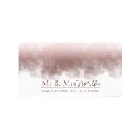 Watercolor Reflections Mr & Mrs Cinnamon ID774 Label