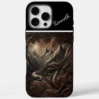 Dragon's Moonlight Vigil iPhone 16 Pro Max Case