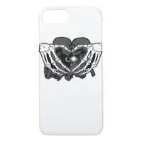 Sunand One Skeleton Heart Hands Unique Expression iPhone 8/7 Case