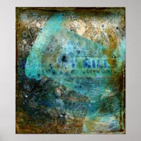 Corn Oat Mills Bottle Poster