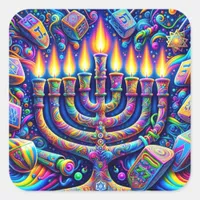 Hanukkah  square sticker