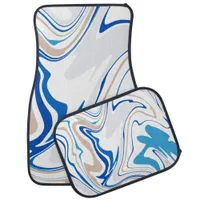 Abstract Beach Car Floor Mat