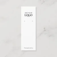 Modern Business Logo Jewelry Earring Display Card