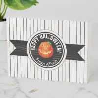 Happy Halloween Pumpkin ID212 Wooden Box Sign