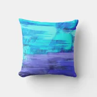 Abstract Art Brushstrokes Throw Pillow