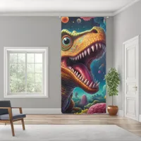 Dinosaur in Space: Cosmic Adventure for Kid Blackout Curtains