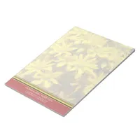 Happy Yellow Flowers Personalized Notepad