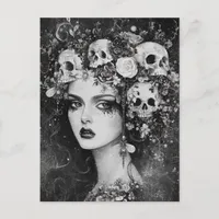 Persephone in Black and White Postcard