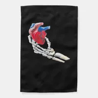 This Is My Heart - Skeleton Heart Hands Garden Flag