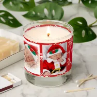 Four Photos Santa Baby Snowflakes Christmas 20XX Scented Candle