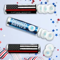 Firefighter Retirement Personalized Thin Red Line Breath Savers® Mints