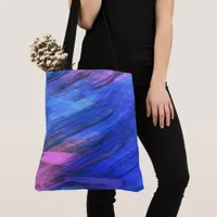 Large Abstract Grocery Shopping Beach Tote Bag