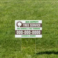 12” x 18” Tree Service Yard Sign