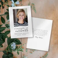 Forever in Our Hearts | Funeral Thank You Card