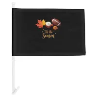Tis The Season Halloween Retro Design Car Flag