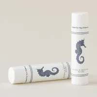 Blue Wave Seahorse Wedding Navy/Wht ID836 Lip Balm