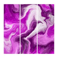 Purple and White Marble Swirls Fluid Art Faux  