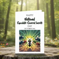 Happy National Chocolate-Covered Insect Day Card