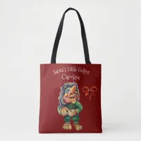 Cheeky Christmas Troll and Tree Delight  Tote Bag