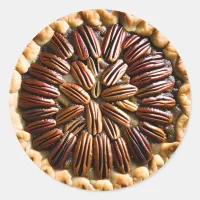 Pecan Pie Food Classic Round Sticker