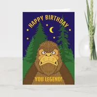 Happy Birthday Bigfoot You Legend Funny  Invitation