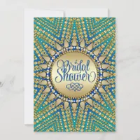 Mediterranean Sun Gold Glitter Bridal Shower