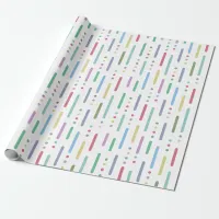 Pastel stripes and dots wrapping paper