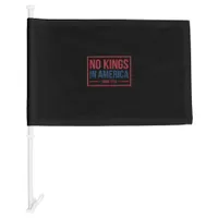 No Kings In America Since 1776 Patriotic Retro Cla Car Flag