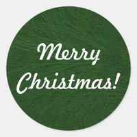 Merry Christmas Pine Tree Close Up Sticker