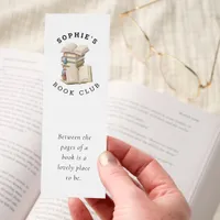 Book Club Name Inspirational Quote Books Bookmarks