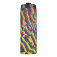 Abstract - Colorful glass deformations Thermal Tumbler