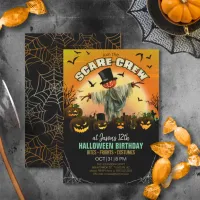 Scare Crew Halloween Birthday or Party ID1001 Invitation