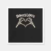 Love Skeleton Hand Classic Look Napkins
