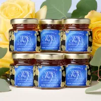 Elegant 9th Lapis Lazuli Wedding Anniversary Honey Jar Favors