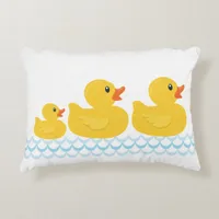 Rubber Ducky Family Nursery Pillow – Yellow Duck L
