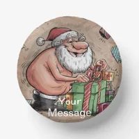 Funny Dirty Santa Christmas Collection Paper Bowls