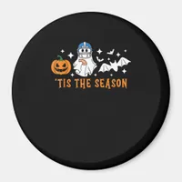 Tis The Season Football Halloween Spooky Pumpkin Magnet
