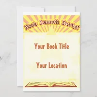 Book Launch Party Invite