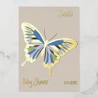 Butterfly Sweet Palette Baby Shower Gold Foil Invitation